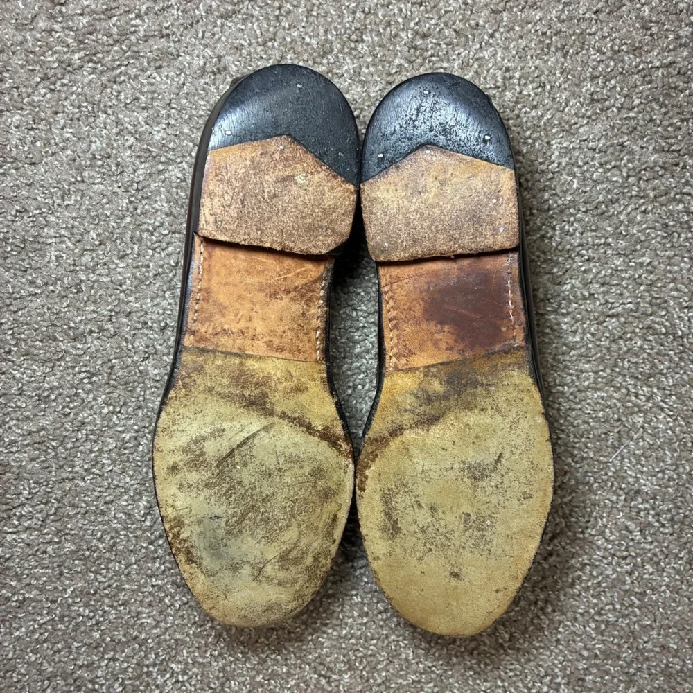 GH Bass Weejuns Tassel Loafers Men 9 Burgundy Ox Blood USA Preppy Dress Shoes - Picture 8 of 8